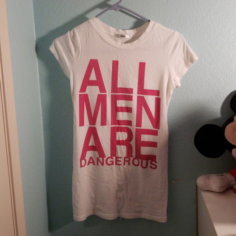 All men are dangerous graphic t-shirt